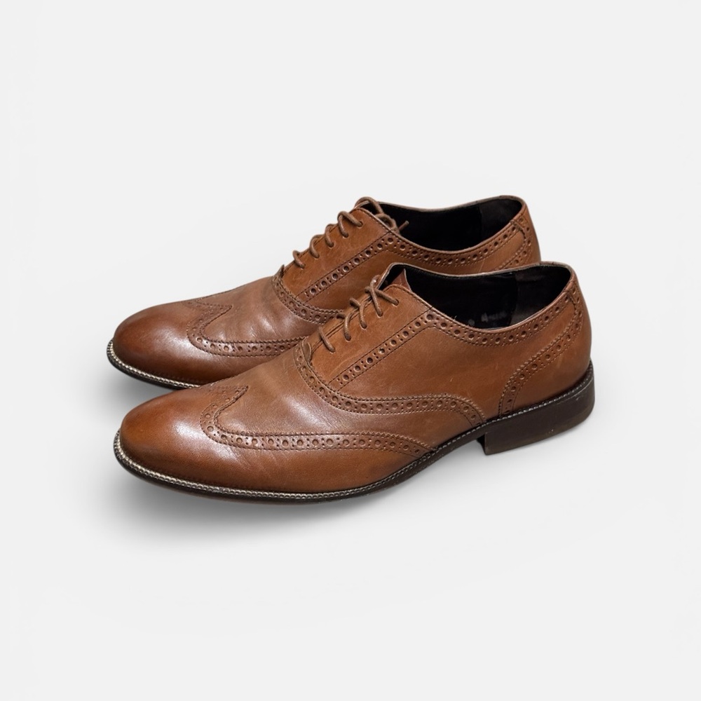 Classic Cole Haan Leather Brogues in 10 W - Picture 5 of 6